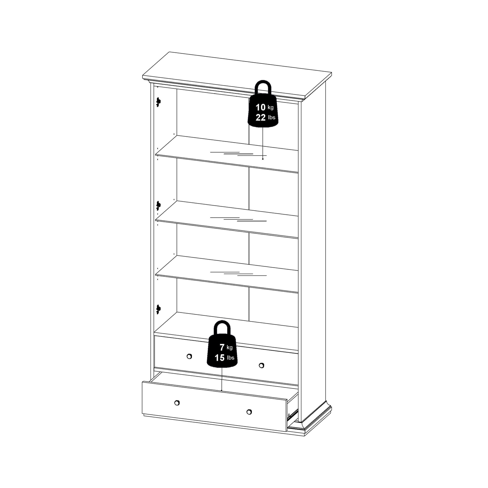 Cote | Furniture Paris Display Cabinet - White Paris, Display Cabinets 701778294949