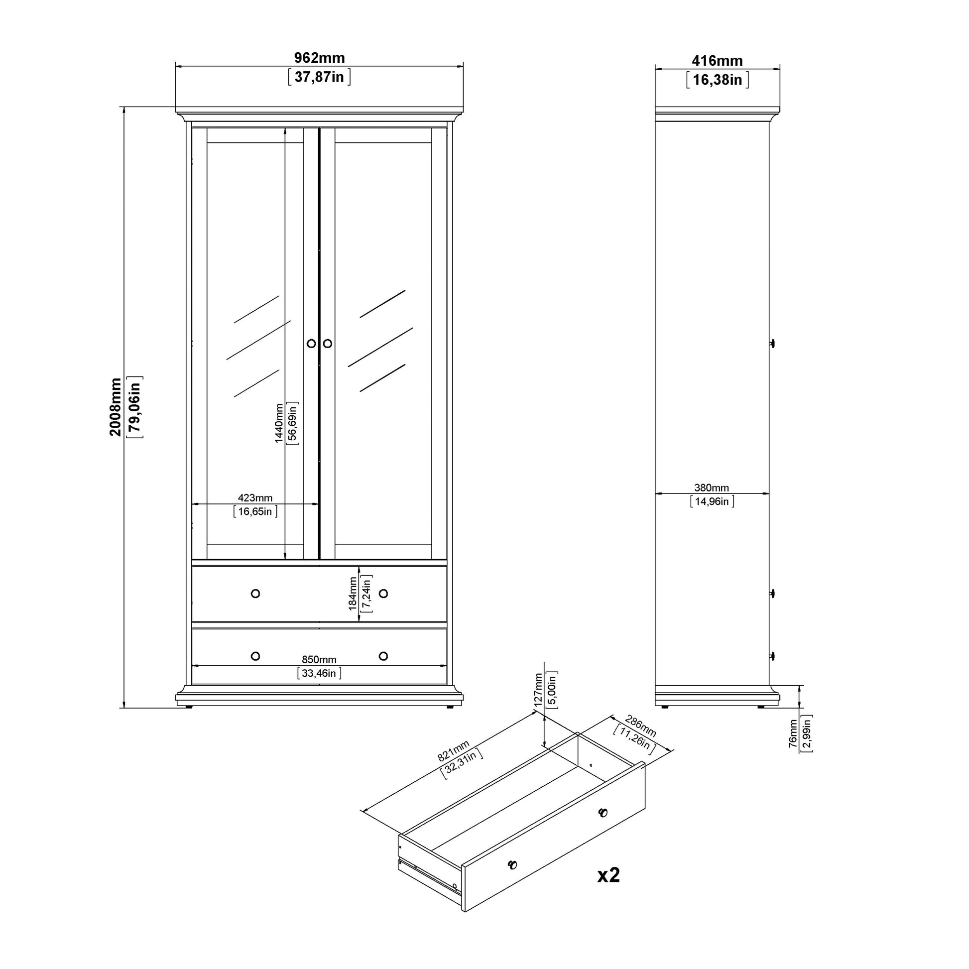 Cote | Furniture Paris Display Cabinet - Grey Paris, Display Cabinets 70177829igig