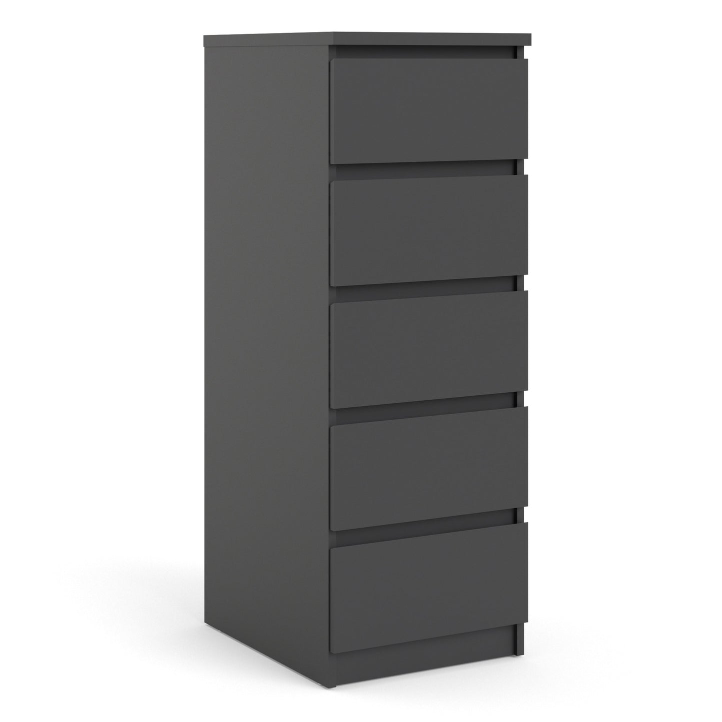 Cote | Furniture Naia Chest of Drawers, Narrow 5 Drawer - Black Naia, Chest of Drawers 70271073gm