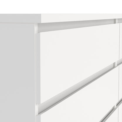 Cote | Furniture Naia Chest of Drawers, Wide 6 Drawer (3+3) - White Naia, Chest of Drawers 7027623249