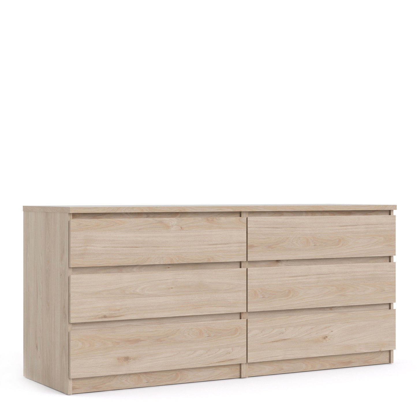 Cote | Furniture Naia Chest of Drawers, Wide 6 Drawer (3+3) - Oak Naia, Chest of Drawers 70276232hl