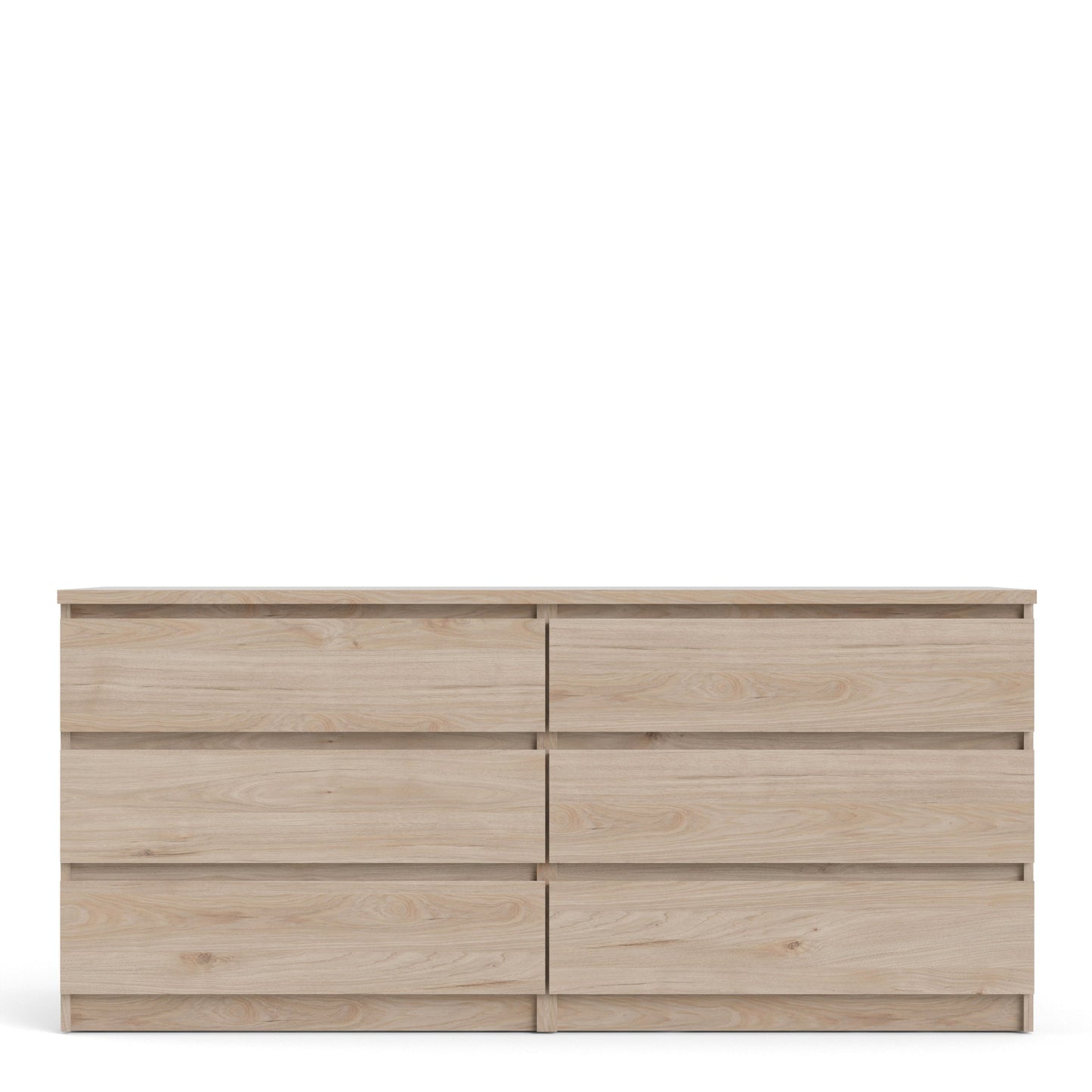 Cote | Furniture Naia Chest of Drawers, Wide 6 Drawer (3+3) - Oak Naia, Chest of Drawers 70276232hl