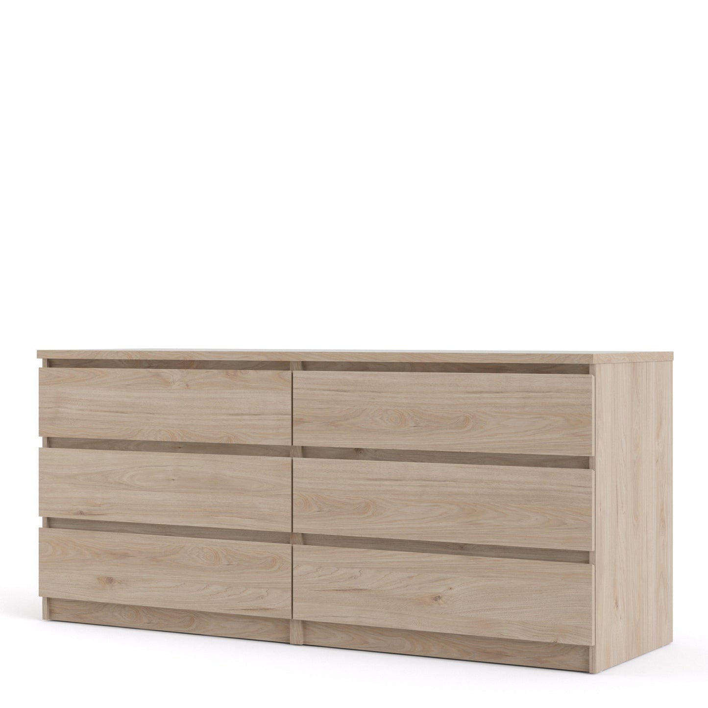 Cote | Furniture Naia Chest of Drawers, Wide 6 Drawer (3+3) - Oak Naia, Chest of Drawers 70276232hl