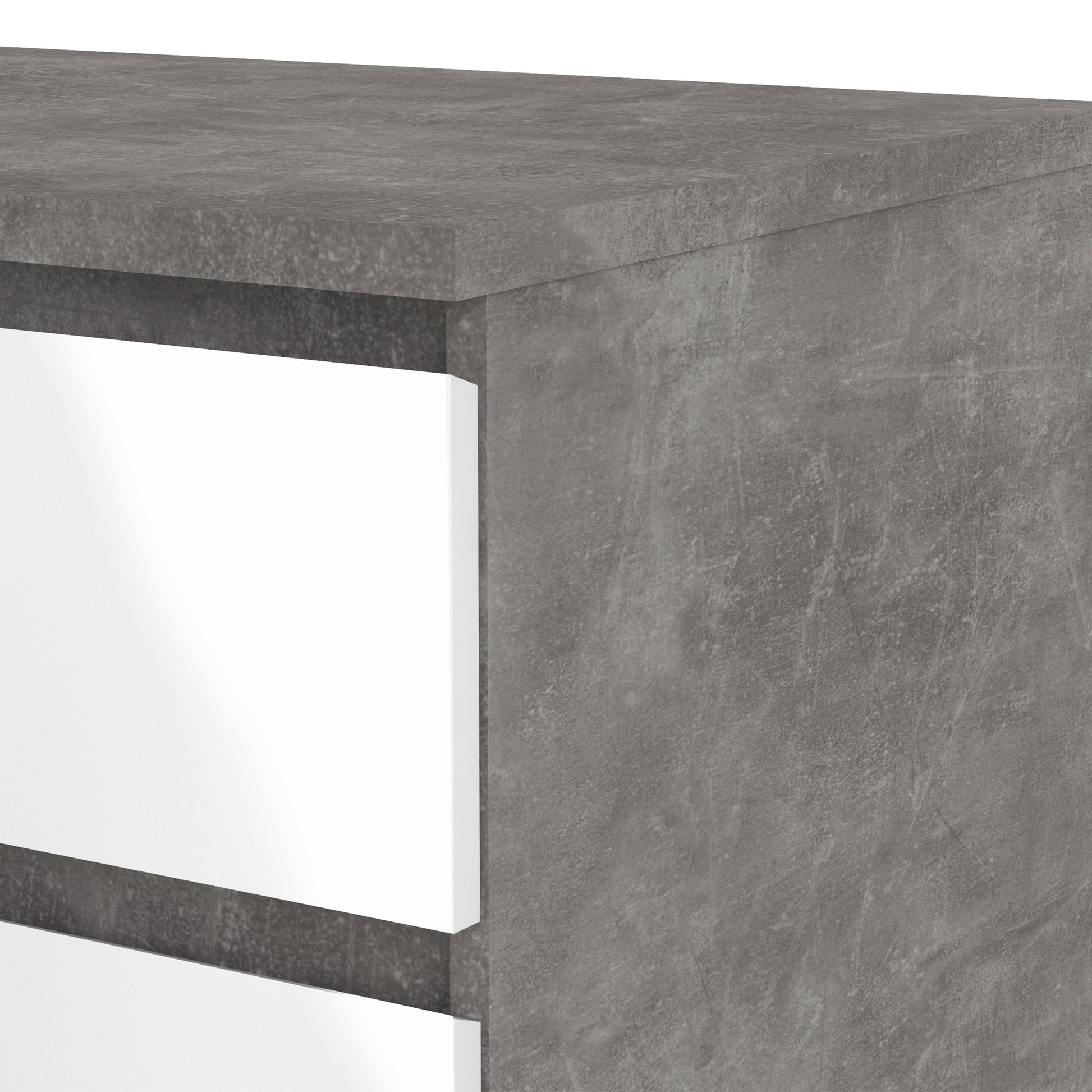 Cote | Furniture Naia Sideboard, 1 Drawer + 2 Doors - Concrete Grey & White Naia, Sideboards 70276234gxuu