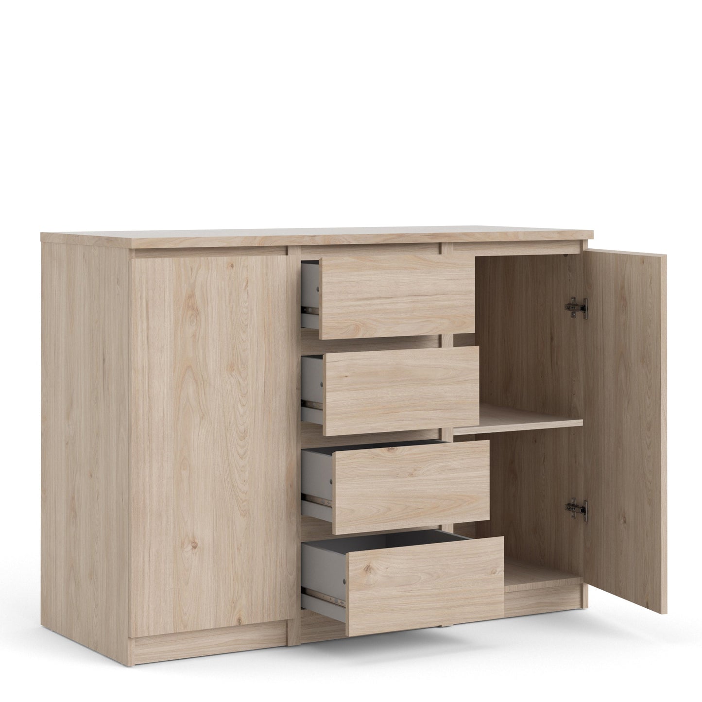 Cote | Furniture Naia Sideboard, 4 Drawer + 2 Doors - Oak Naia, Sideboards 70276236hl