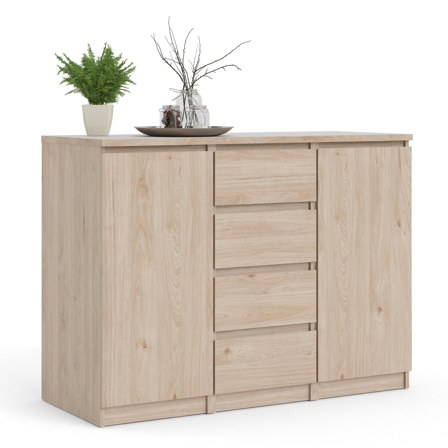 Cote | Furniture Naia Sideboard, 4 Drawer + 2 Doors - Oak Naia, Sideboards 70276236hl