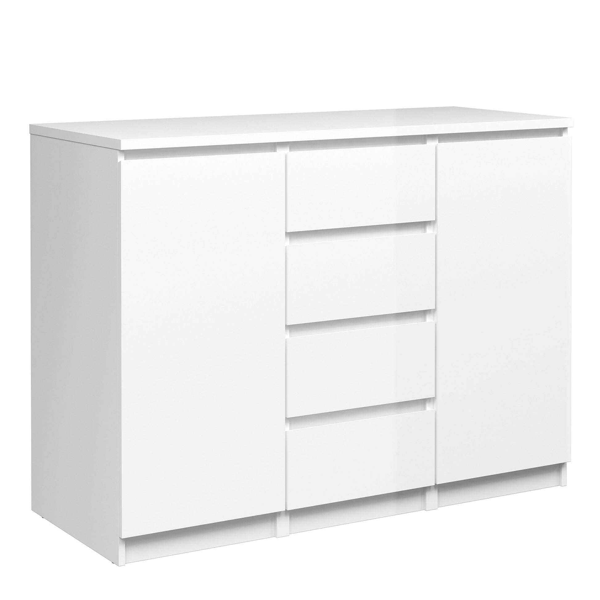 Cote | Furniture Naia Sideboard, 4 Drawer + 2 Doors - White Naia, Sideboards 70276236uu