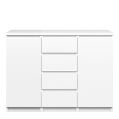 Cote | Furniture Naia Sideboard, 4 Drawer + 2 Doors - White Naia, Sideboards 70276236uu