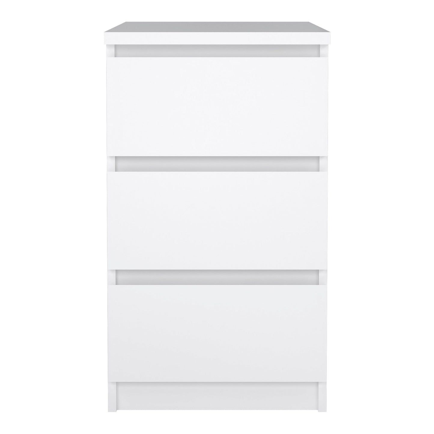 Cote | Furniture Naia Bedside Table, 3 Drawer - White Naia, Bedside Tables 70276237uu