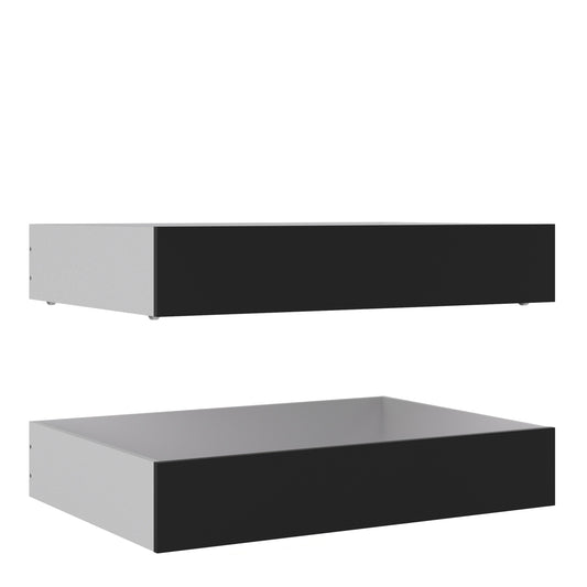 Cote | Furniture Naia Underbed Drawers (for Single or Double beds) - Black (Set of 2) Naia, Beds 70282107gm