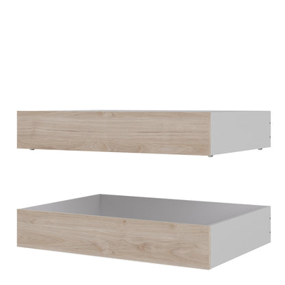 Cote | Furniture Naia Underbed Drawers (for Single or Double beds) - Oak (Set of 2) Naia, Beds 70282107hl