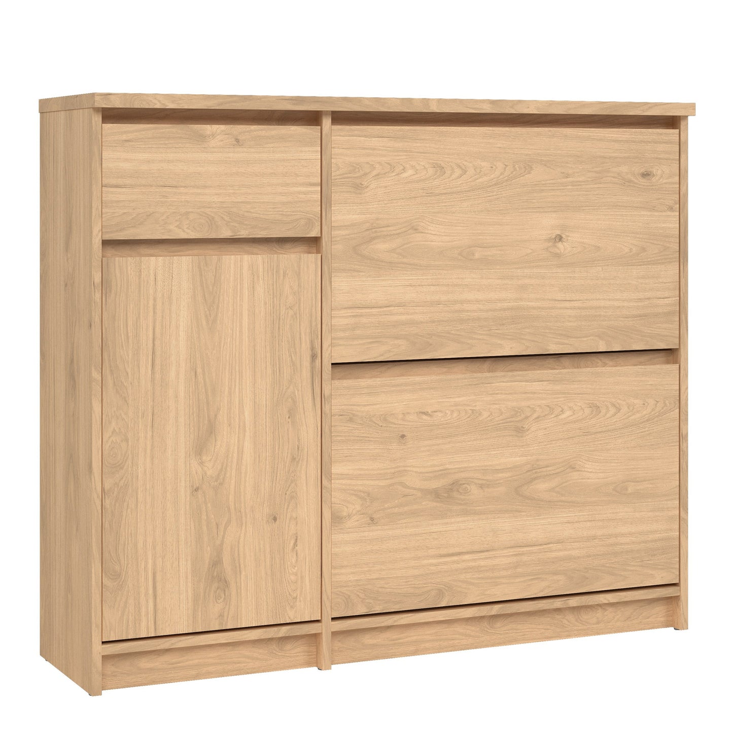 Cote | Furniture Naia Shoe Storage, 2 Compartments, 1 Door + 1 Drawer - Oak Naia, Shoe Storage 70292206hlhl