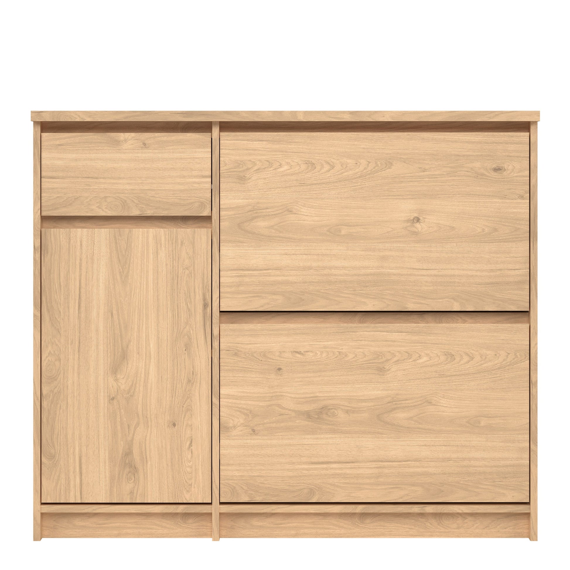 Cote | Furniture Naia Shoe Storage, 2 Compartments, 1 Door + 1 Drawer - Oak Naia, Shoe Storage 70292206hlhl