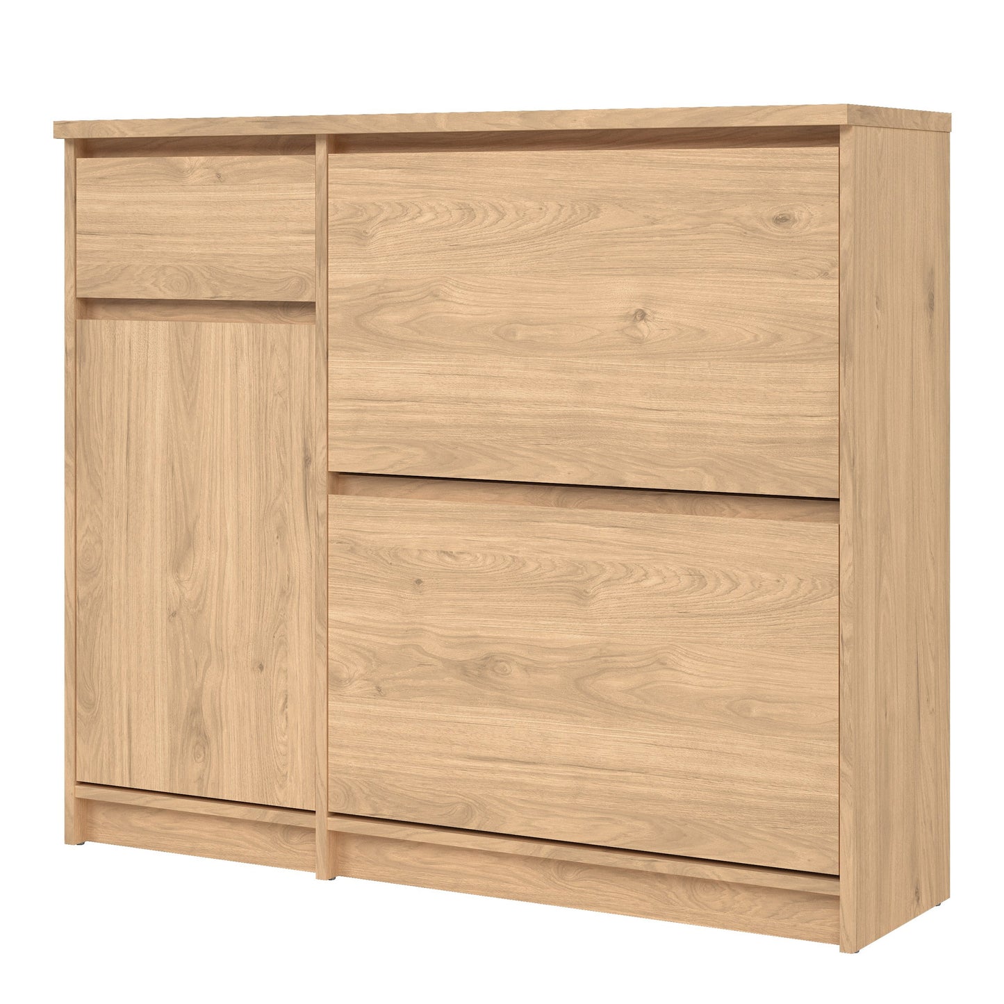 Cote | Furniture Naia Shoe Storage, 2 Compartments, 1 Door + 1 Drawer - Oak Naia, Shoe Storage 70292206hlhl