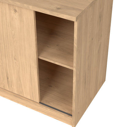 Cote | Furniture Naia Storage Cabinet, 1 Sliding Door + 3 Drawer - Oak Naia, Cupboards 70292207hlhl