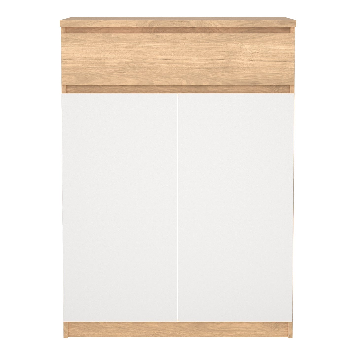 Cote | Furniture Naia Shoe Storage, 2 Doors +1 Drawer - Oak & White Naia, Shoe Storage 70292209hl49