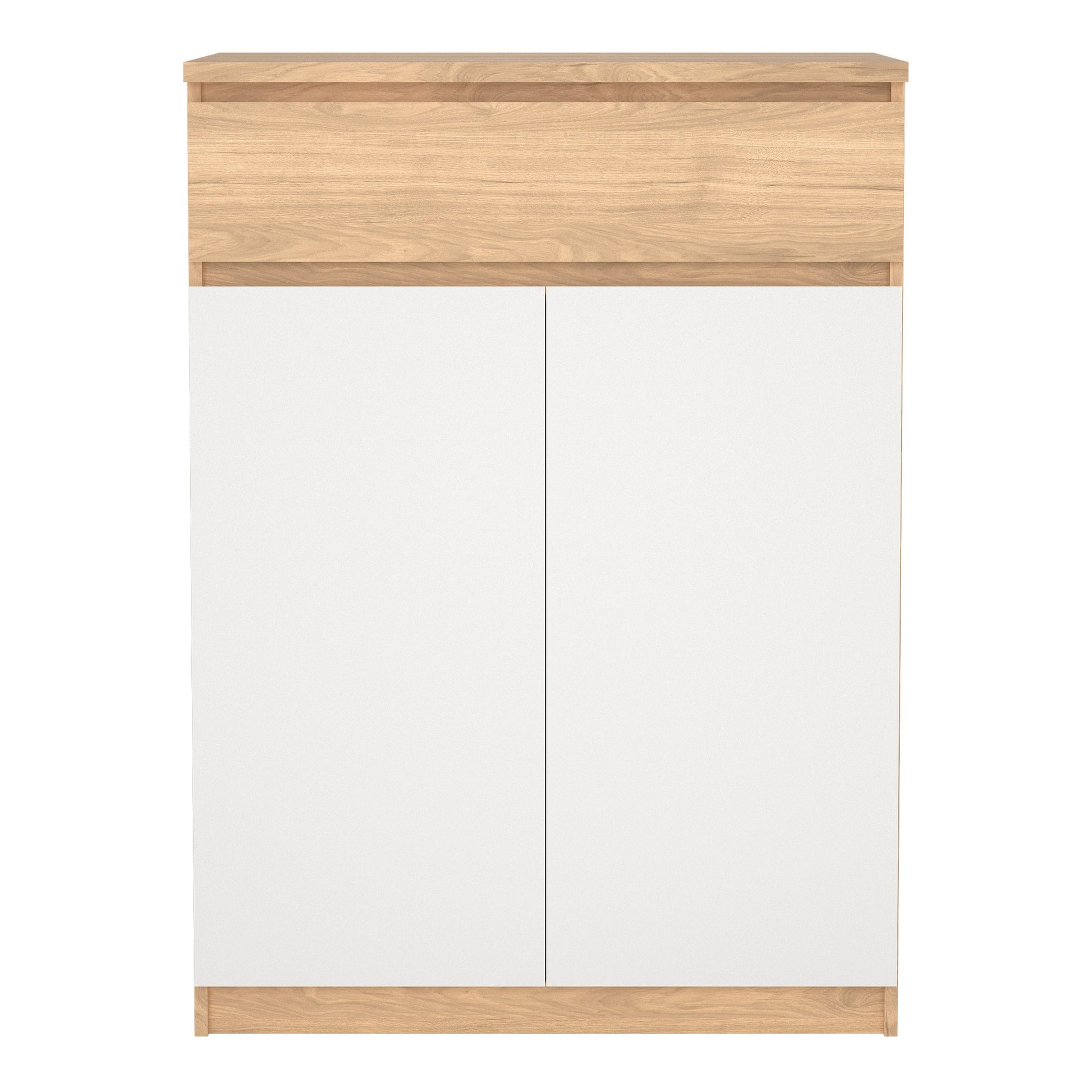 Cote | Furniture Naia Shoe Storage, 2 Doors +1 Drawer - Oak & White Naia, Shoe Storage 70292209hl49