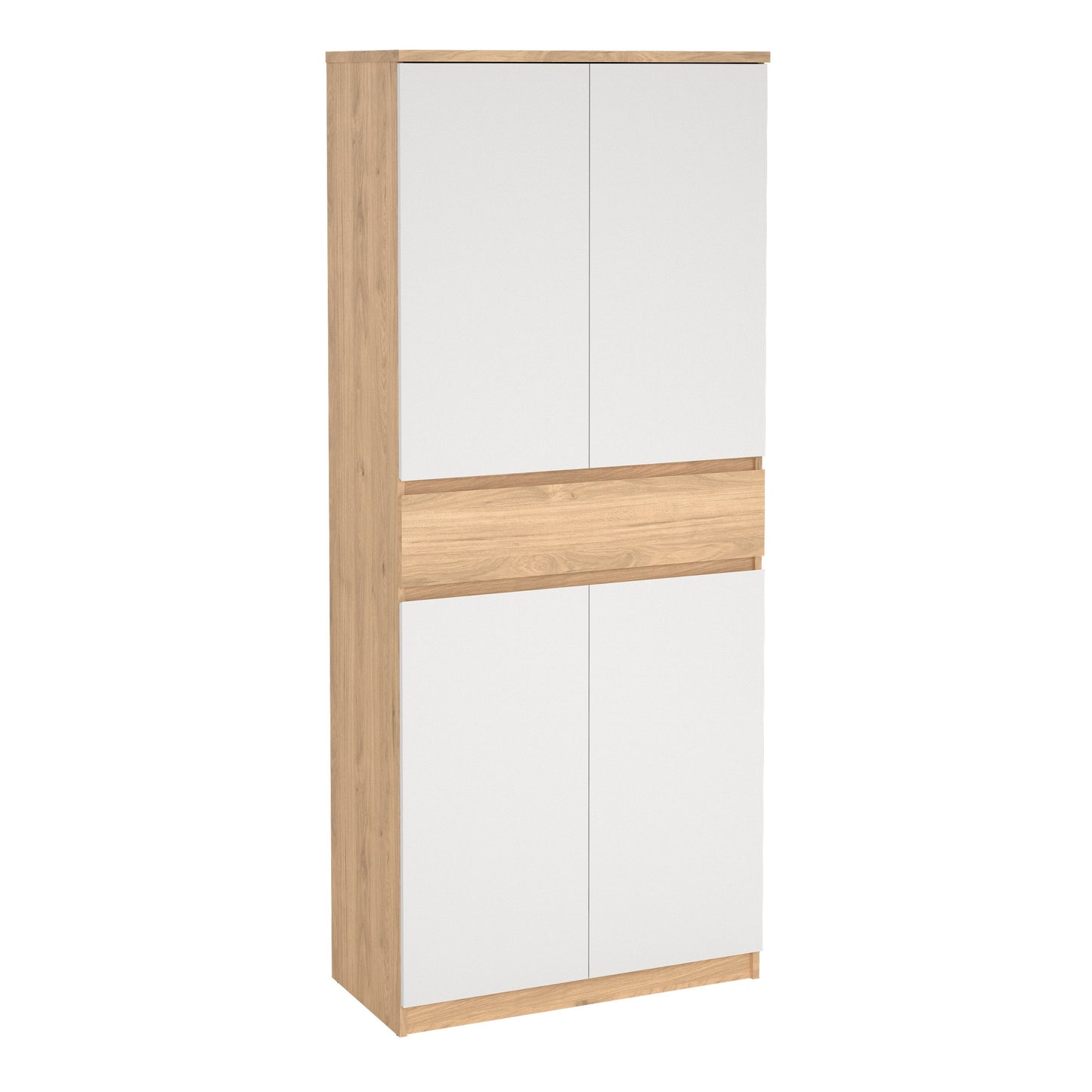 Cote | Furniture Naia Shoe Storage, 4 Doors + 1 Drawer - Oak & White Naia, Shoe Storage 70292210hl49