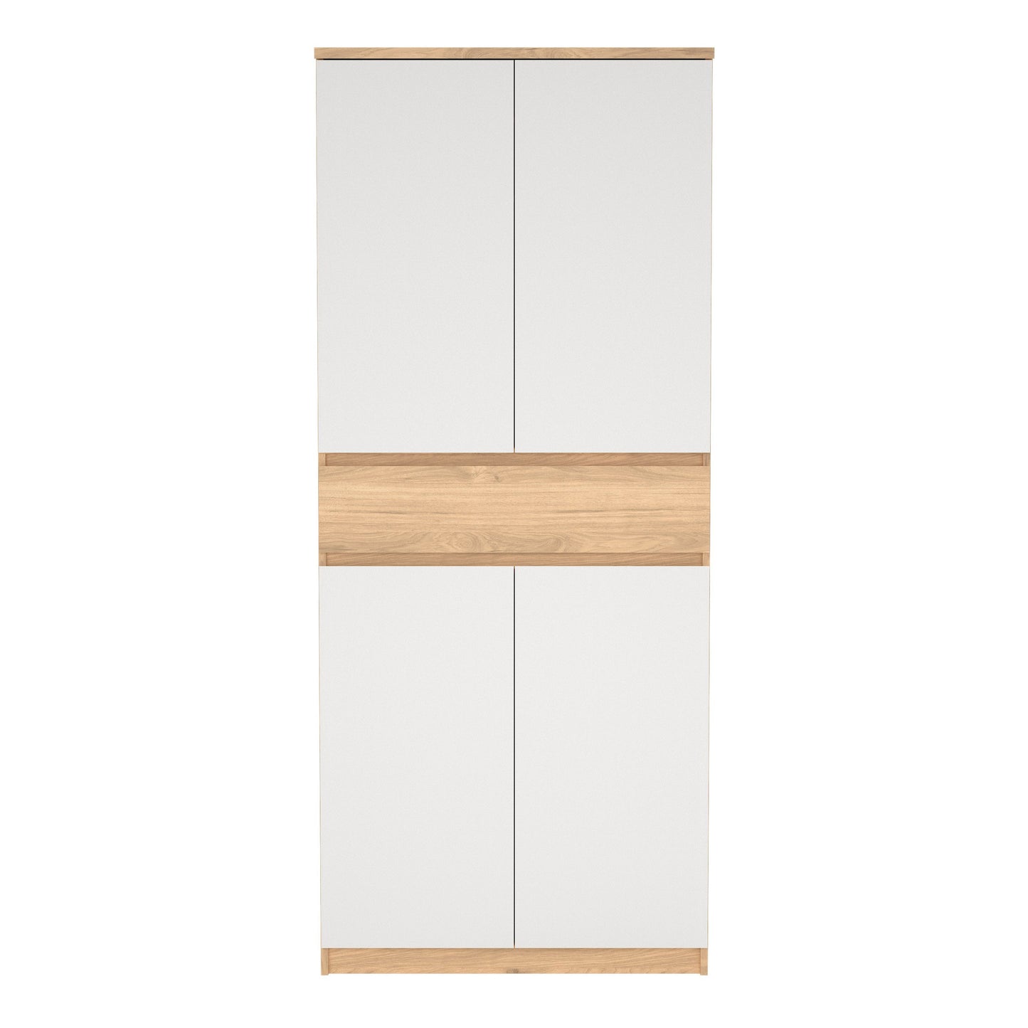 Cote | Furniture Naia Shoe Storage, 4 Doors + 1 Drawer - Oak & White Naia, Shoe Storage 70292210hl49