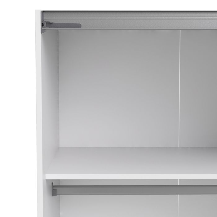 Cote | Furniture Verona Wardrobe, Sliding Doors + 2 Shelves (180cm) - White with Mirror Doors Verona, Wardrobes 7037528218