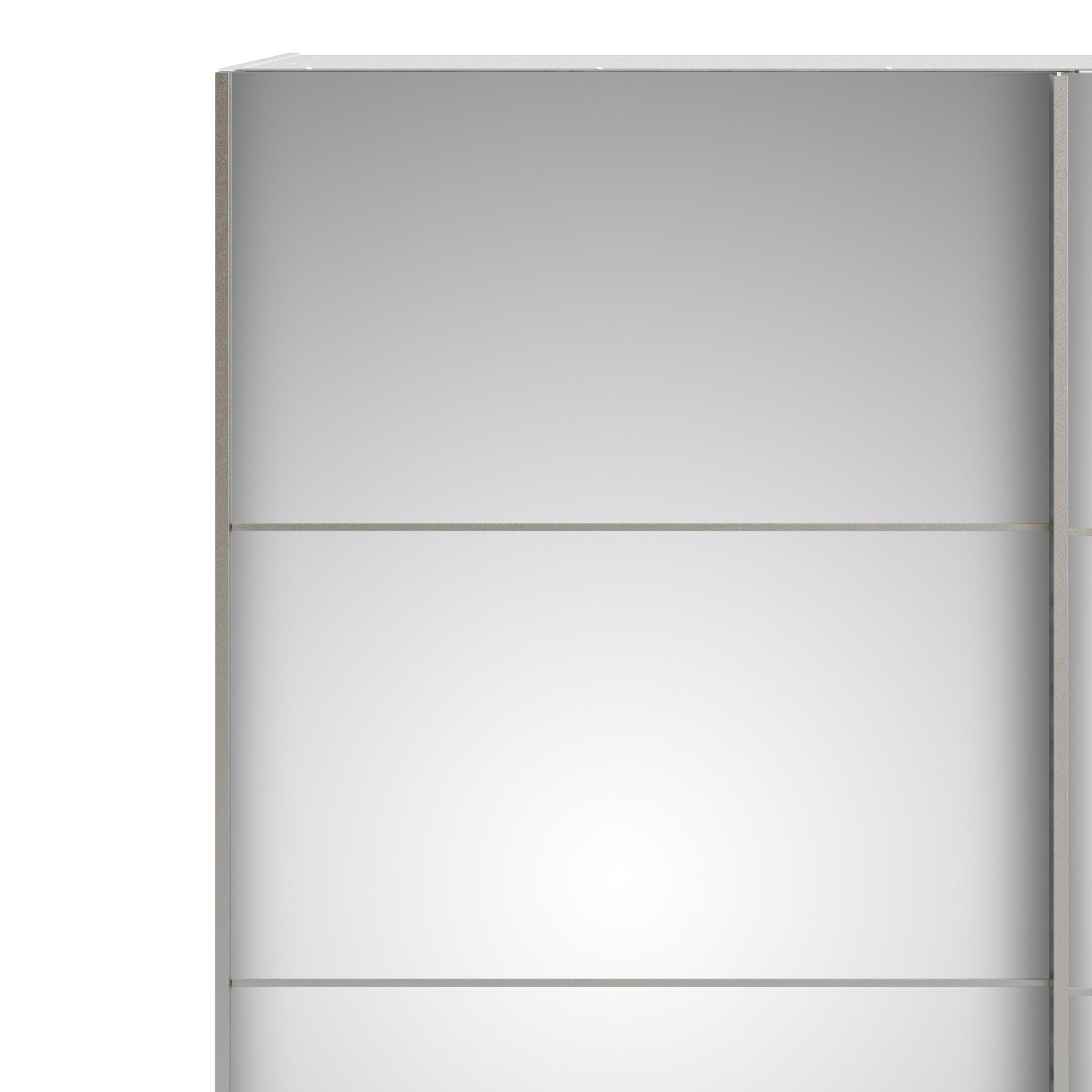 Cote | Furniture Verona Wardrobe, Sliding Doors + 5 Shelves (180cm) - White with Mirror Doors Verona, Wardrobes 7037528222