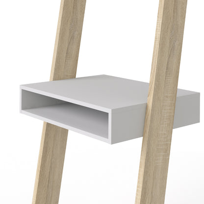 Cote | Furniture Oslo Desk, Leaning - White & Oak Oslo, Dressing Tables & Desks 7047538949ak