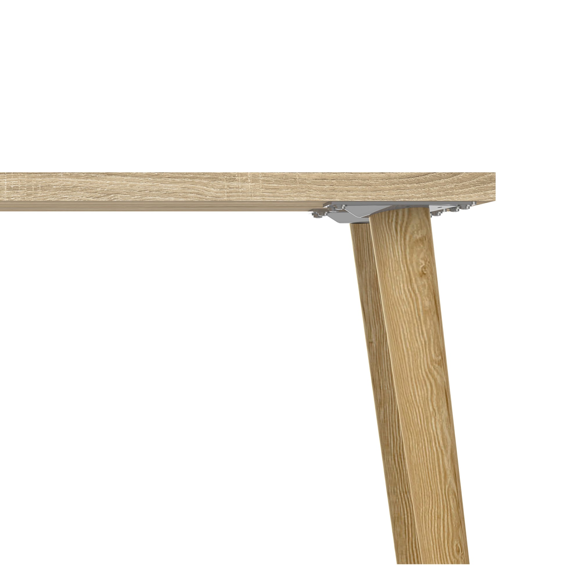 Cote | Furniture Oslo Desk, 2 Drawers - White & Oak Oslo, Dressing Tables & Desks 7047545049ak