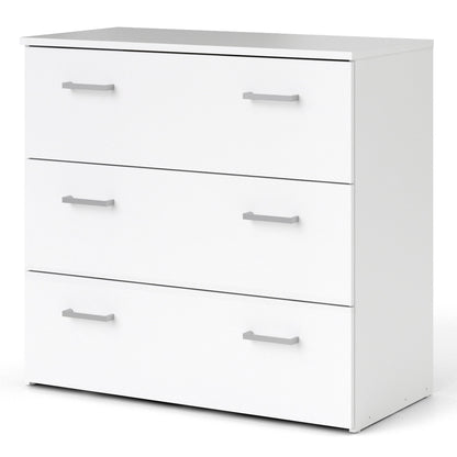 Cote | Furniture Space Chest of Drawers, 3 Drawer - White Space, Chest of Drawers 705704214949