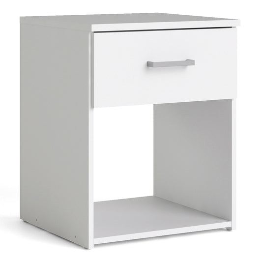 Cote | Furniture Space Bedside Table, 1 Drawer - White Space, Bedside Tables 705704234949