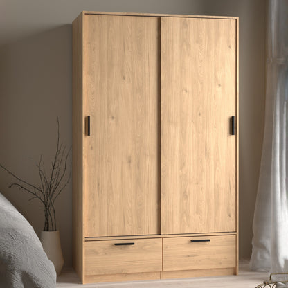 Cote | Furniture Line Wardrobe, 2 Door + 2 Drawer - Oak Line, Wardrobes 70674324hlhl