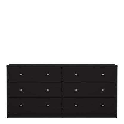 Cote | Furniture May Chest of Drawers, Dresser, 6 Drawer (3+3) - Black May, Chest of Drawers 708703288686