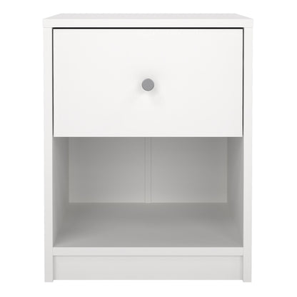 Cote | Furniture May Bedside Table, 1 Drawer - White May, Bedside Tables 7087033149