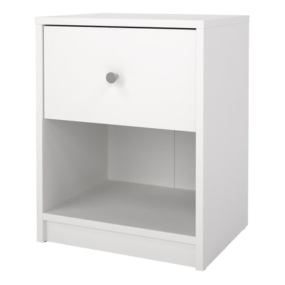 Cote | Furniture May Bedside Table, 1 Drawer - White May, Bedside Tables 7087033149