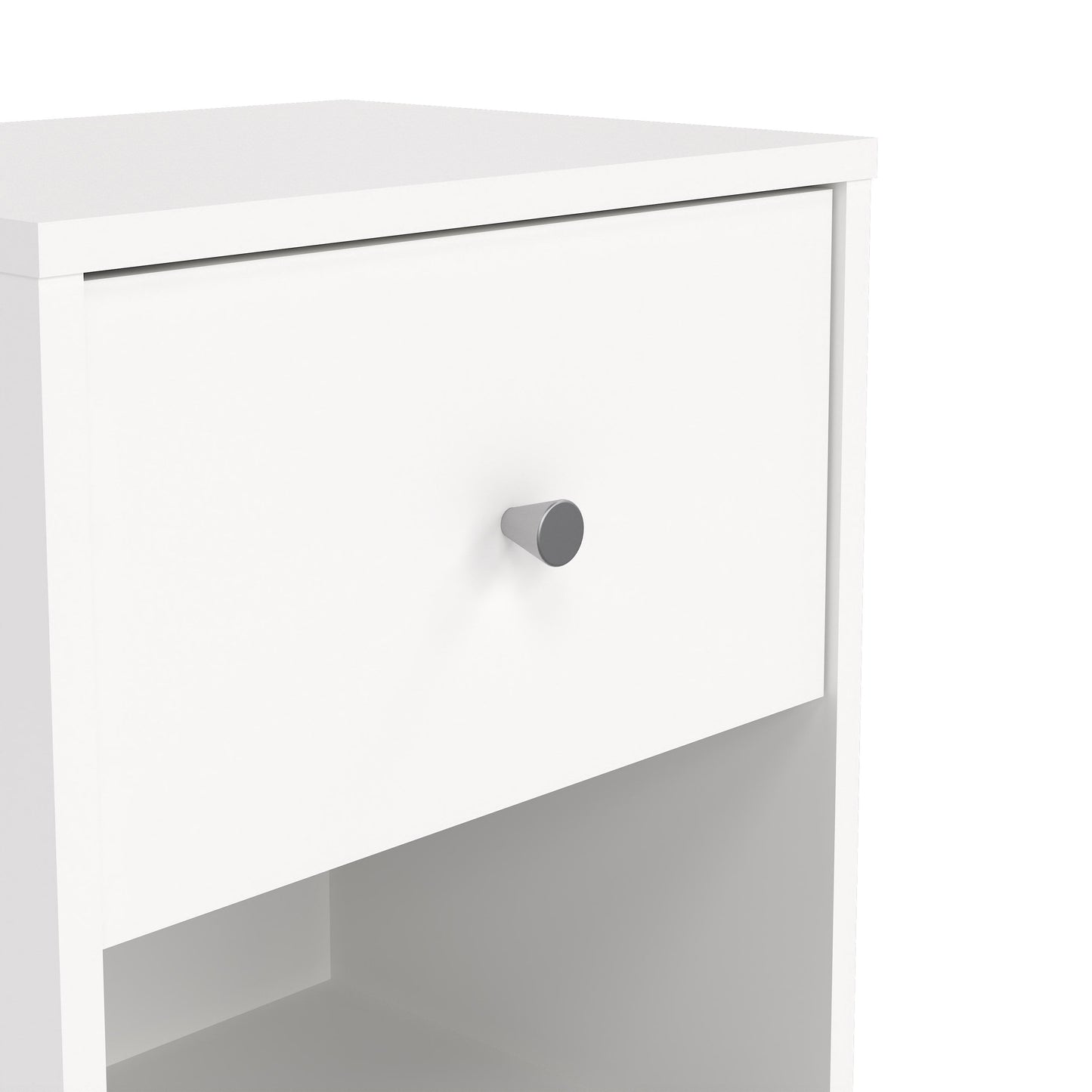 Cote | Furniture May Bedside Table, 1 Drawer - White May, Bedside Tables 7087033149