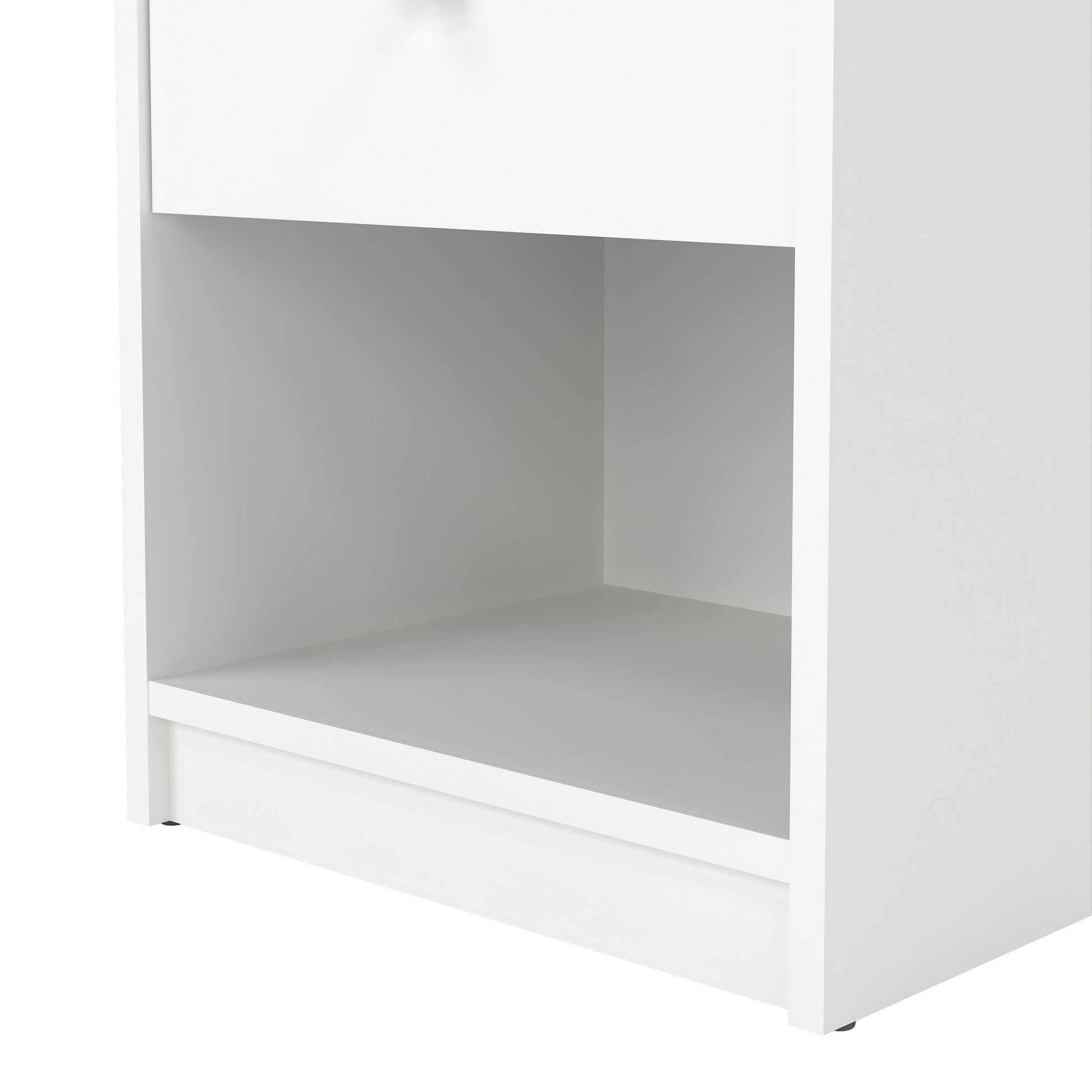 Cote | Furniture May Bedside Table, 1 Drawer - White May, Bedside Tables 7087033149