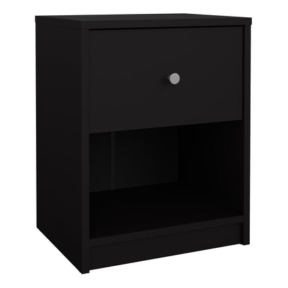 Cote | Furniture May Bedside Table, 1 Drawer - Black May, Bedside Tables 7087033186