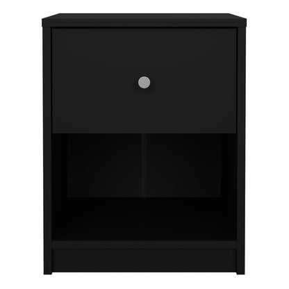 Cote | Furniture May Bedside Table, 1 Drawer - Black May, Bedside Tables 7087033186