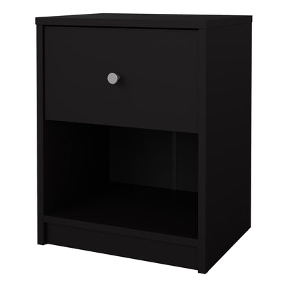 Cote | Furniture May Bedside Table, 1 Drawer - Black May, Bedside Tables 7087033186