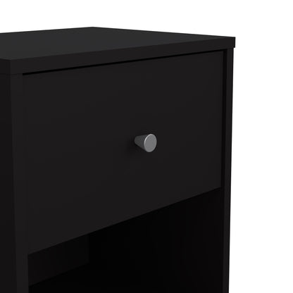 Cote | Furniture May Bedside Table, 1 Drawer - Black May, Bedside Tables 7087033186