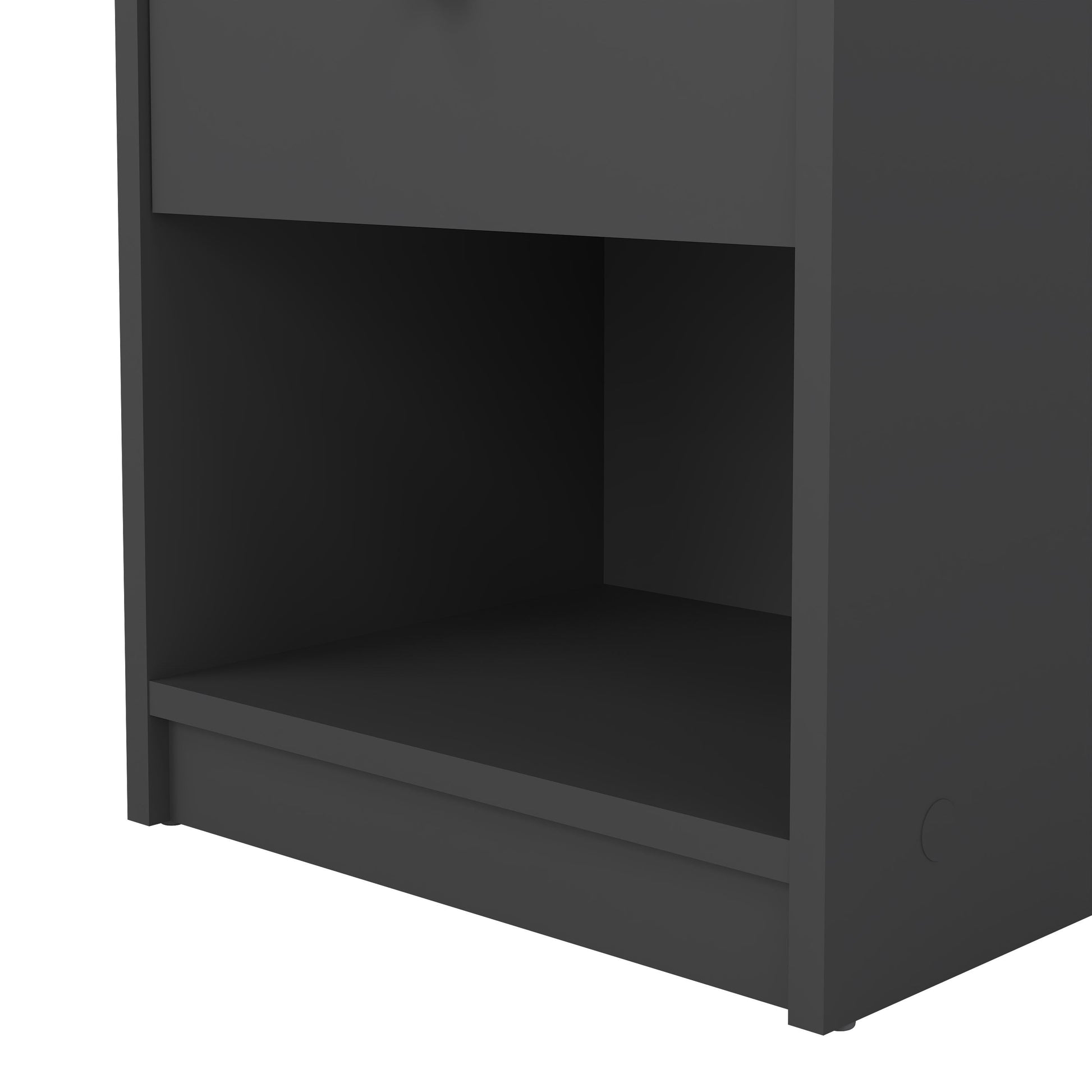 Cote | Furniture May Bedside Table, 1 Drawer - Grey May, Bedside Tables 70870331cn