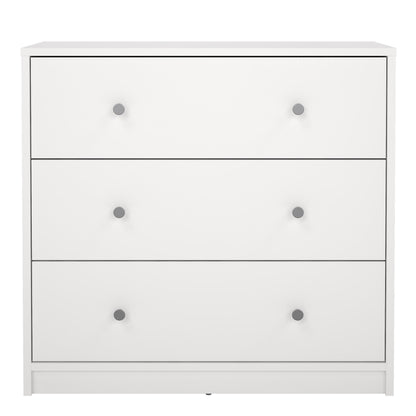 Cote | Furniture May Chest of Drawers, 3 Drawer - White May, Chest of Drawers 7087033249