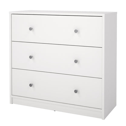 Cote | Furniture May Chest of Drawers, 3 Drawer - White May, Chest of Drawers 7087033249