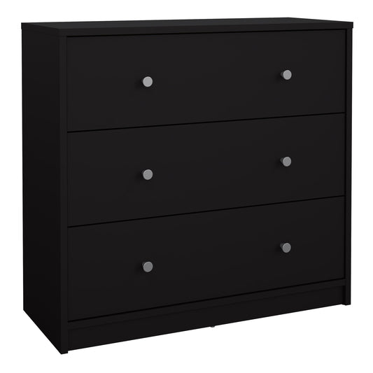 Cote | Furniture May Chest of Drawers, 3 Drawer - Black May, Chest of Drawers 7087033286