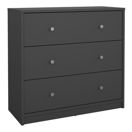 Cote | Furniture May Chest of Drawers, 3 Drawer - Grey May, Chest of Drawers 70870332cn