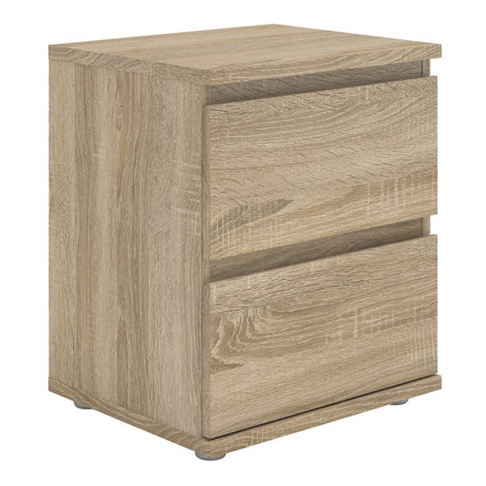 Cote | Furniture Nova Bedside Table, 2 Drawer - Oak Nova, Bedside Tables 70971092ak