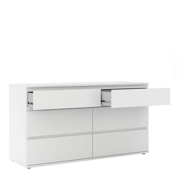 Cote | Furniture Nova Chest of Drawers, 6 Drawer (3+3) Wide - White Nova, Chest of Drawers 709712524949