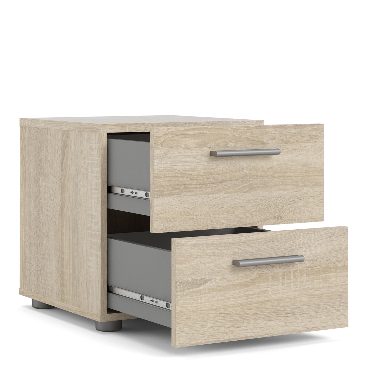 Cote | Furniture Pepe Bedside Table, 2 Drawer - Oak Pepe, Bedside Tables 71070070ak