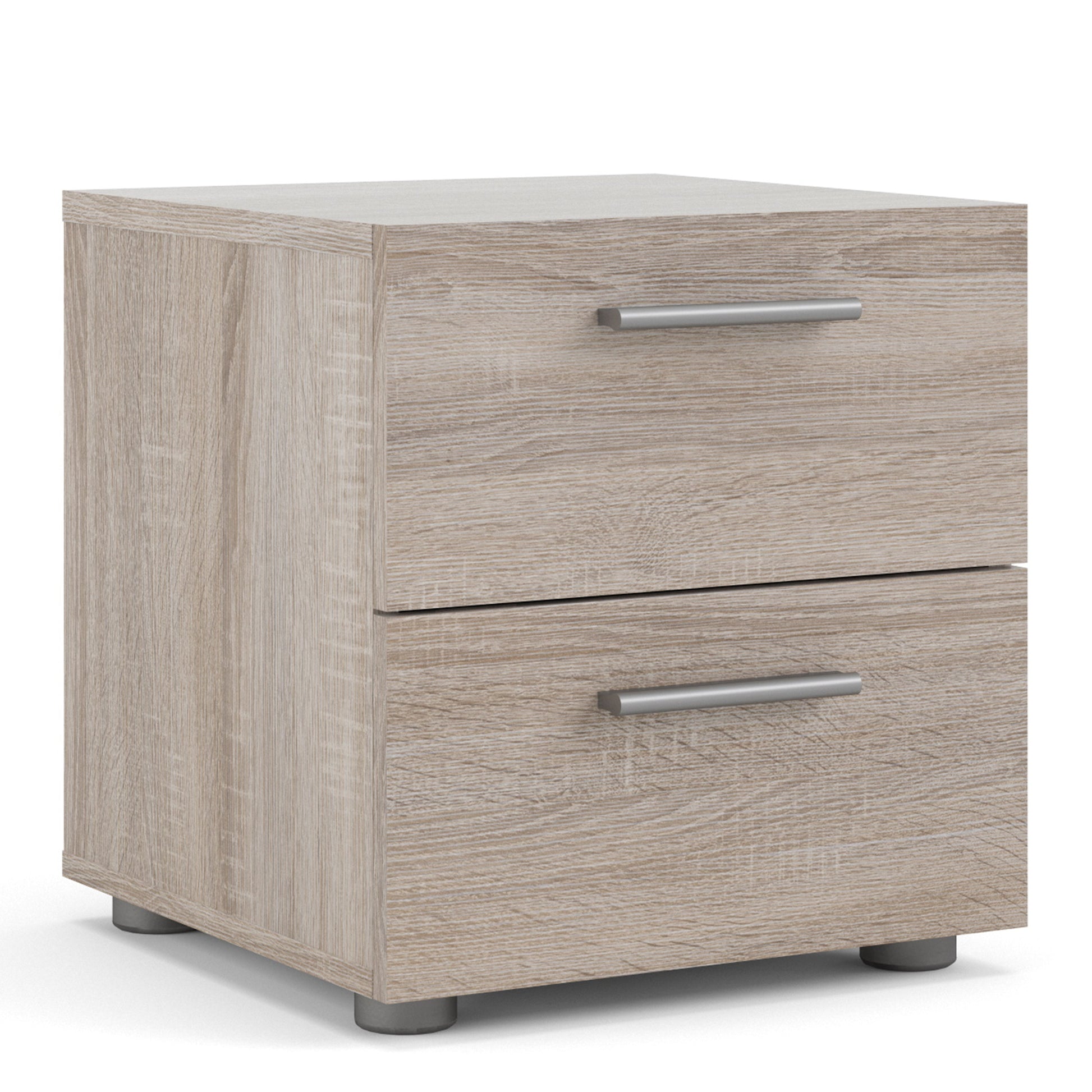 Cote | Furniture Pepe Bedside Table, 2 Drawers - Truffle Oak Pepe, Bedside Tables 71070070cj