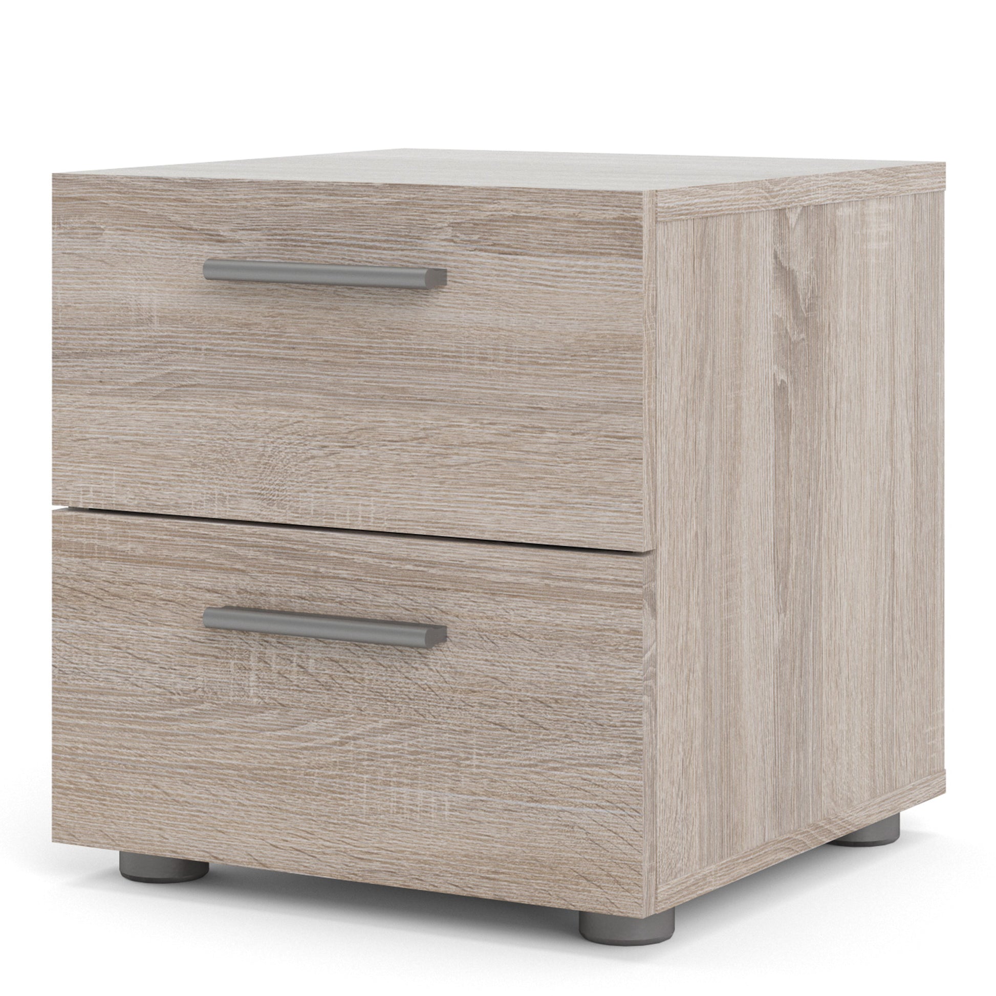 Cote | Furniture Pepe Bedside Table, 2 Drawers - Truffle Oak Pepe, Bedside Tables 71070070cj