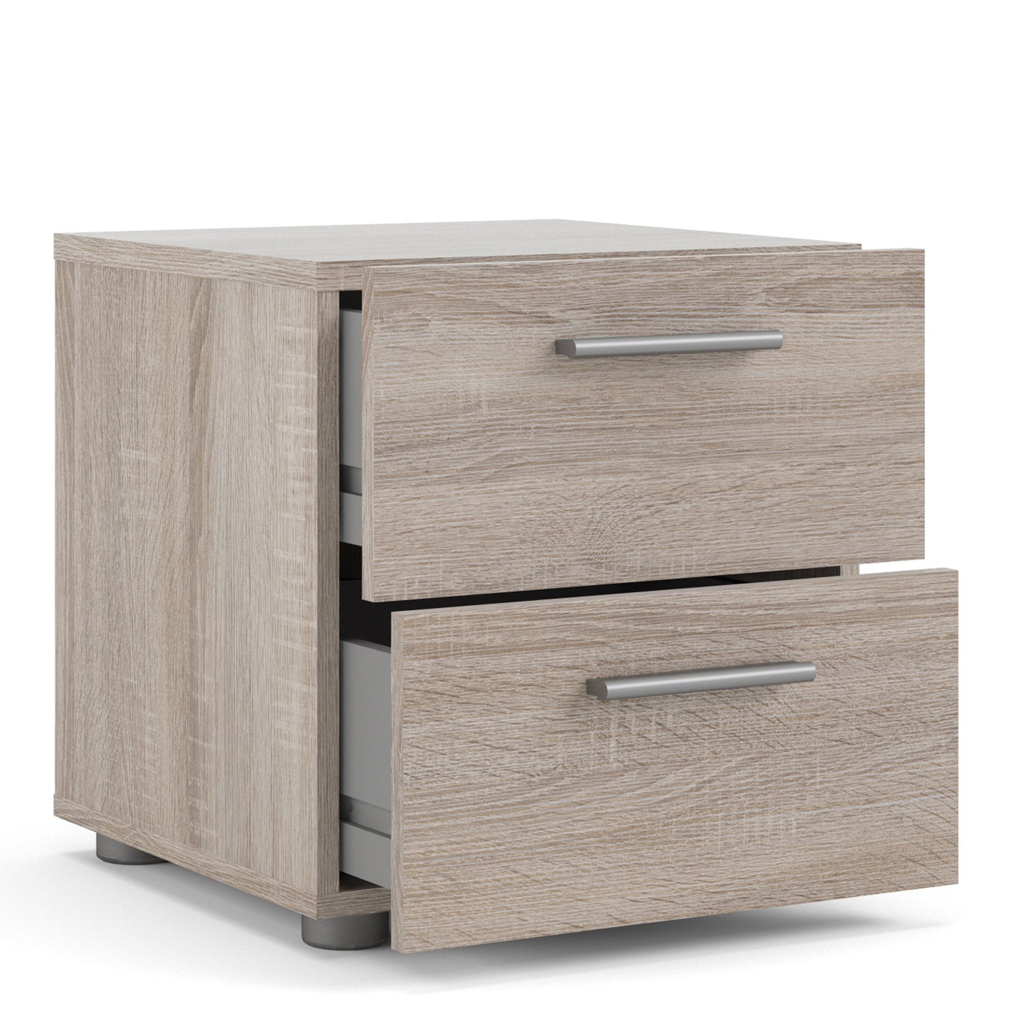 Cote | Furniture Pepe Bedside Table, 2 Drawers - Truffle Oak Pepe, Bedside Tables 71070070cj